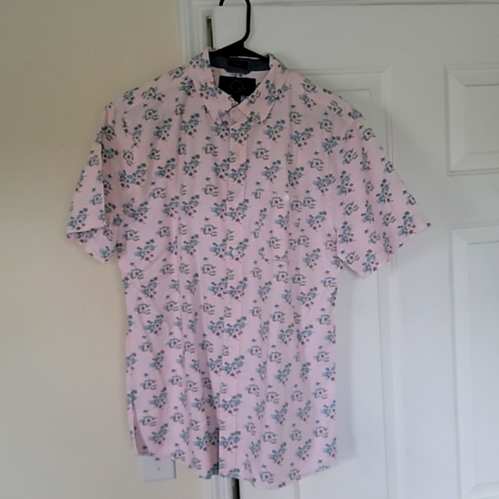 Pink Even Tide button down
